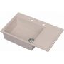 Ruvetti Axel 160 K zlewozmywak granitowy 79x50 cm beżowy 3001AXK_BE160K_W zdj.1