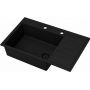 Ruvetti Axel 160 K zlewozmywak granitowy 79x50 cm czarny 3001AXK_FB160K_W zdj.1