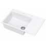 Ruvetti Axel 160 K zlewozmywak granitowy 79x50 cm biały 3001AXK_WH160K_W zdj.1