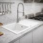 Ruvetti Axel 160 zlewozmywak granitowy 79x50 cm biały 3001AX_WH160_W zdj.6