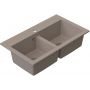 Ruvetti Doblo zlewozmywak granitowy 75,6x44,7 cm beżowy 3001DO_BE_W zdj.4
