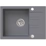 Ruvetti Pino zlewozmywak granitowy 60x44 cm szary 3001PI_GR120_W zdj.5