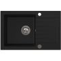 Ruvetti Pineko zlewozmywak granitowy 68x44,2 cm czarny 3001PN_BC140_W zdj.5