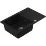 Ruvetti Pineko zlewozmywak granitowy 68x44,2 cm czarny 3001PN_BC140_W zdj.4