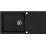 Ruvetti Pineko 160 Long zlewozmywak granitowy 100x50 cm czarny 3001PN_BC160L-W zdj.3