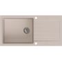 Ruvetti Pineko 160 Long zlewozmywak granitowy 100x50 cm beżowy 3001PN_BE160L-W zdj.2