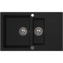 Ruvetti Signum zlewozmywak granitowy 79x49,5 cm czarny 3001S_BC1560_W zdj.4