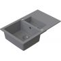 Ruvetti Signum zlewozmywak granitowy 79x49,5 cm szary 3001S_GR1560_W zdj.3