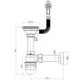 Ruvetti odpływ zlewozmywakowy 3,5'' z syfonem 6002BSECO3 zdj.2