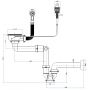 Ruvetti odpływ 3,5'' zlewozmywakowy z syfonem save space stal 6004A-BS zdj.2