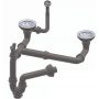Ruvetti odpływ zlewozmywakowy 3,5'' z syfonem Save Space stal 6006BS zdj.1