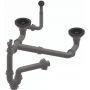 Ruvetti odpływ zlewozmywakowy 3,5'' z syfonem Save Space full black 6006MB zdj.1
