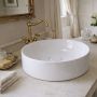 Ruvetti Alana umywalka 39x39 cm okrągła nablatowa biała DOL_AL3913 zdj.4