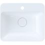 Ruvetti Arona umywalka 45x39 cm prostokątna nablatowa biała DOL_AR4539 zdj.3