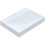 Ruvetti Erna umywalka 60x45 cm prostokątna wpuszczana-nablatowa biała DOL_ER60 zdj.1
