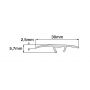 Salag Stratus listwa progowa 30 mm/93 cm Canadian Oak SA3021 zdj.2