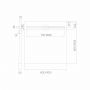 Schedline Slight Line S1 brodzik podpłytkowy 80 cm 10ST.1S2-8080 zdj.2