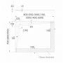 Schedline Libra brodzik prostokątny 120x90 cm biały 3SP.L1P-90120 zdj.2