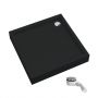 Schedline Favory Plus Black Mat brodzik kwadratowy z syfonem 90x90 cm czarny 3ST.F1K-9090/C/MG zdj.1