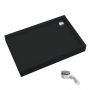 Schedline Favory Plus Black Mat brodzik prostokątny z syfonem 120x90 cm czarny 3ST.F1P-90120/C/MG zdj.1