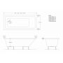 Schedline Milos wanna prostokątna 160x70 cm biała 3WSP.M1P-16070 zdj.2
