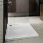 Schedpol Corrina New brodzik 100x80 cm prostokątny Stonicryl biały 3.4336 zdj.7