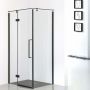 Sea-Horse Creative kabina prysznicowa 100x80 cm prostokątna czarny mat/szkło przezroczyste BKP248T08/10KL zdj.6