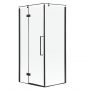 Sea-Horse Creative kabina prysznicowa 100x80 cm prostokątna czarny mat/szkło przezroczyste BKP248T08/10KL zdj.1