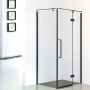 Sea-Horse Creative kabina prysznicowa 100x90 cm prostokątna czarny mat/szkło przezroczyste BKP248T09/10KP zdj.4