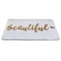 Sepio Beautiful dywanik łazienkowy 50x80 cm biały/wzór 10DYWLAZBEA80 zdj.2