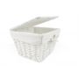 Sepio Nice koszyk łazienkowy 19x19 cm z pokrywą biały 10KOSZYNICE19 zdj.3