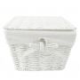 Sepio Nice koszyk łazienkowy 19x19 cm z pokrywą biały 10KOSZYNICE19 zdj.1