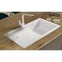 Sink Quality Magnesia White zlewozmywak granitowy 76,5x44,8 cm biały MAG.W.1KDO.X zdj.12