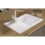Sink Quality Titanite White zlewozmywak granitowy 68x49,5 cm biały TIT.W.1KKO.X zdj.13
