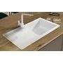 Sink Quality Natalie White zlewozmywak granitowy 77x45 cm biały NAT.W.1KDO.X zdj.17