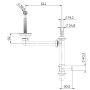 Sink Quality Ferrum Brocade zlewozmywak granitowy 77x45 cm czarny metalik FER.B.1KDO.X zdj.5