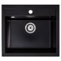 Sink Quality Ferrum Black zlewozmywak granitowy 56x51 cm czarny FER.C.1K60.X zdj.1