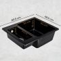 Sink Quality Ferrum Black zlewozmywak granitowy 60,5x49 cm czarny FER.C.5KBO.X zdj.6