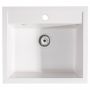 Sink Quality Ferrum White zlewozmywak granitowy 56x51 cm biały FER.W.1K60.X zdj.1