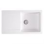 Sink Quality Ferrum White zlewozmywak granitowy 77x45 cm biały FER.W.1KDO.X zdj.1