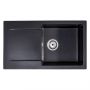 Sink Quality Magnesia Brocade zlewozmywak granitowy 76,5x44,8 cm czarny metalik MAG.B.1KDO.X zdj.1