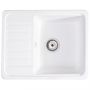 Sink Quality Sapphire White zlewozmywak granitowy 56,5x46 cm biały SAP.W.1KKO.X zdj.1