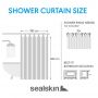 Sealskin Cosima zasłona prysznicowa 200x180 cm biała 800641 zdj.2