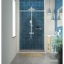 Sealskin Contour drzwi prysznicowe 120 cm wnękowe biały mat/szkło przezroczyste CD121206025100 zdj.5