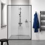 Sealskin Contour drzwi prysznicowe 120 cm wnękowe czarny mat/szkło przezroczyste CD121206195100 zdj.5
