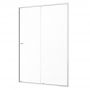 Sealskin Contour drzwi prysznicowe 120 cm wnękowe stal nierdzewna szczotkowana/szkło przezroczyste CD121206325100 zdj.1