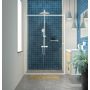 Sealskin Contour drzwi prysznicowe 140 cm wnękowe biały mat/szkło przezroczyste CD121406025100 zdj.5