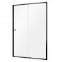Sealskin Contour drzwi prysznicowe 140 cm wnękowe czarny mat/szkło przezroczyste CD121406195100 zdj.1