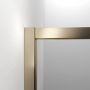 Sealskin Contour drzwi prysznicowe 140 cm wnękowe złoty szczotkowany/szkło przezroczyste CD121406495100 zdj.4
