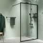 Sealskin Contour Walk-In ścianka prysznicowa 90 cm wolnostojąca czarny mat/szkło przezroczyste CDA30886195100 zdj.6